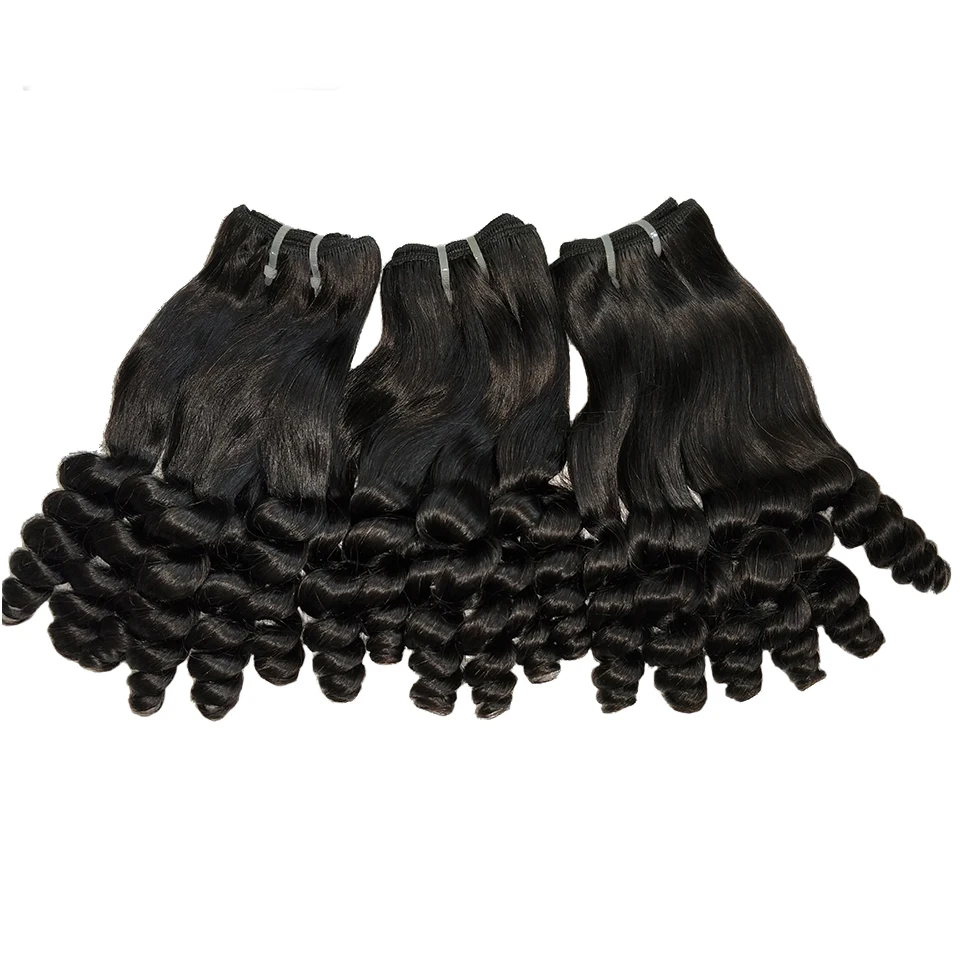 2021 Hot Selling Wholesale Double Drawn Fumi Curl Grade Virgin Hair In Nigeria