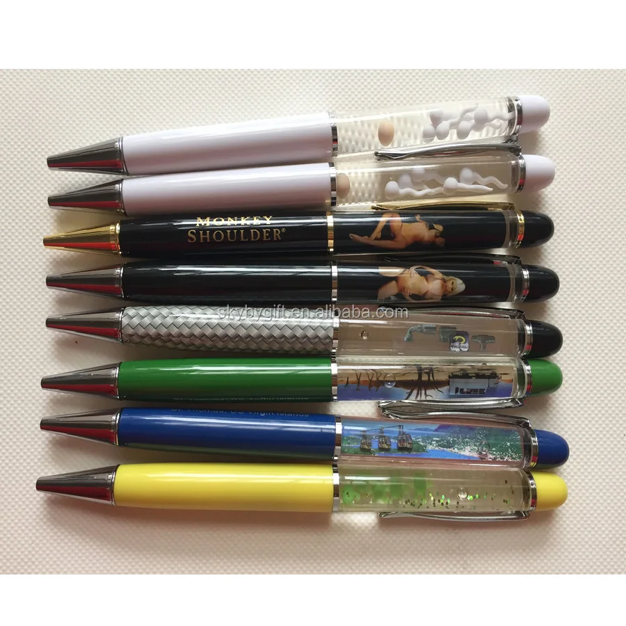 Red Elements Custom Picture 2D 3D Egg Sperm Liquid Floating Pen