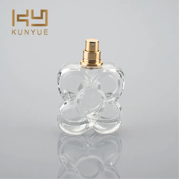 50ml Butterfly Shape Spray Transparent Glass Perfume Bottle