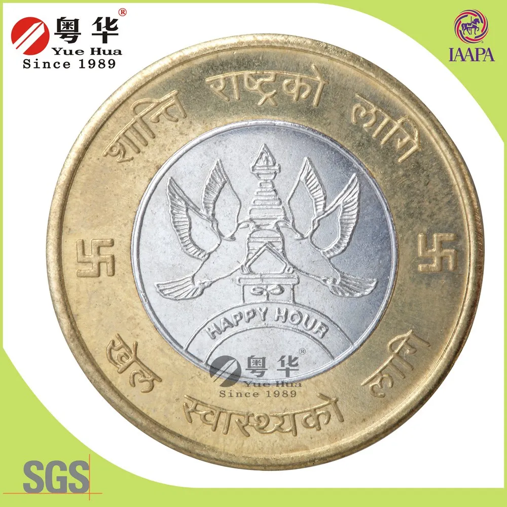 High Quality Stainless Steel Metal Game Token Coin Operated Machines Tokens Coin For Sale