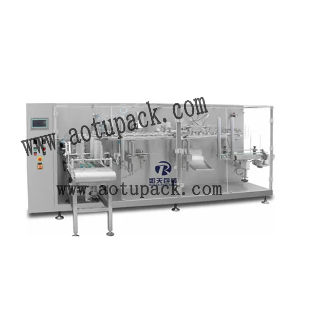 Horizontal Doypack Premade Bags Lemon Basil Mint Leaf Filling Packing and Sealing Equipment