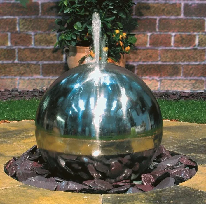 Pond water fountain ball water fountain stainless steel garden fountain decoration water flowing ball SEG1244