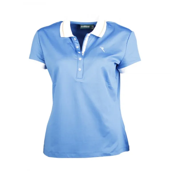 2014 Simple Design Light Blue Women Polo Shirt Slim Fitted Polo For Lady Women Sexy Polo Shirt