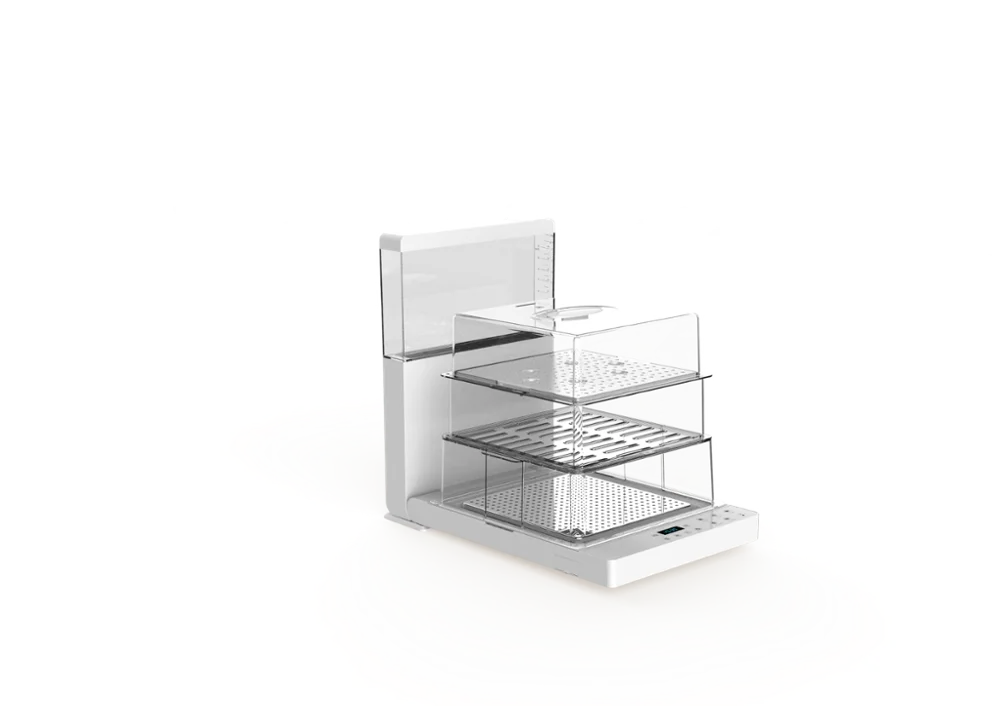 Складная Пароварка и кухонный комбайн с 2 слоями