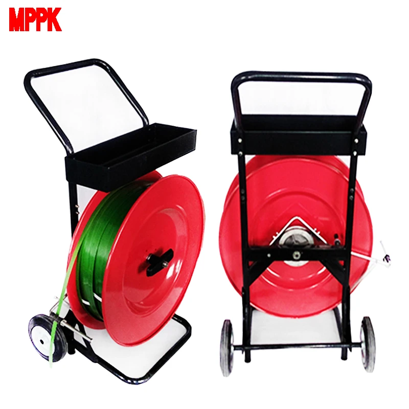 Промышленная сталь ПЭТ ремень диспенсер для упаковки пневматическая батарея ручная обвязочная машина