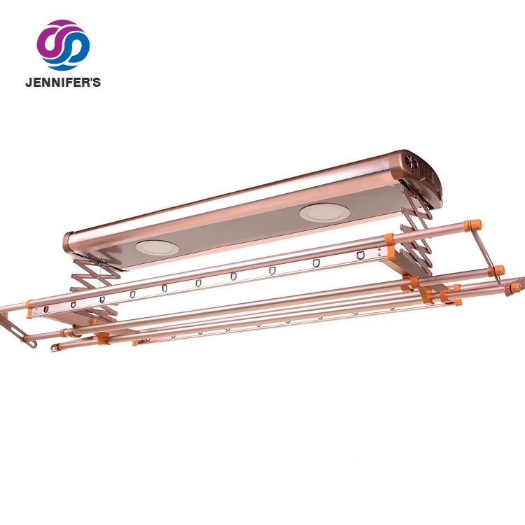 Factory Direct Sales Convenient Design Electric Drying Foldable Aluminum Clothes Hanger With LED Lighting