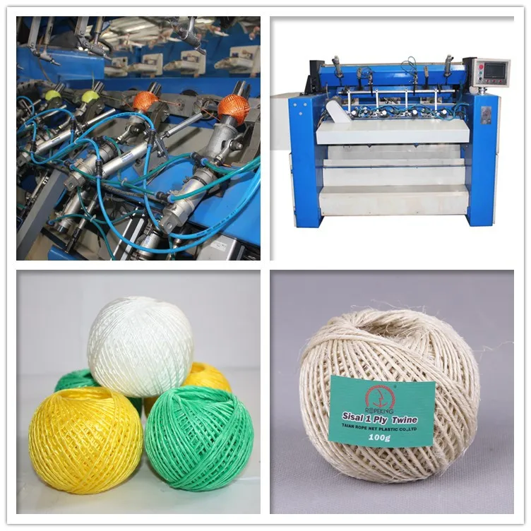 ROPENET Full automatic polypropylene baler twine ball making machine price For sale