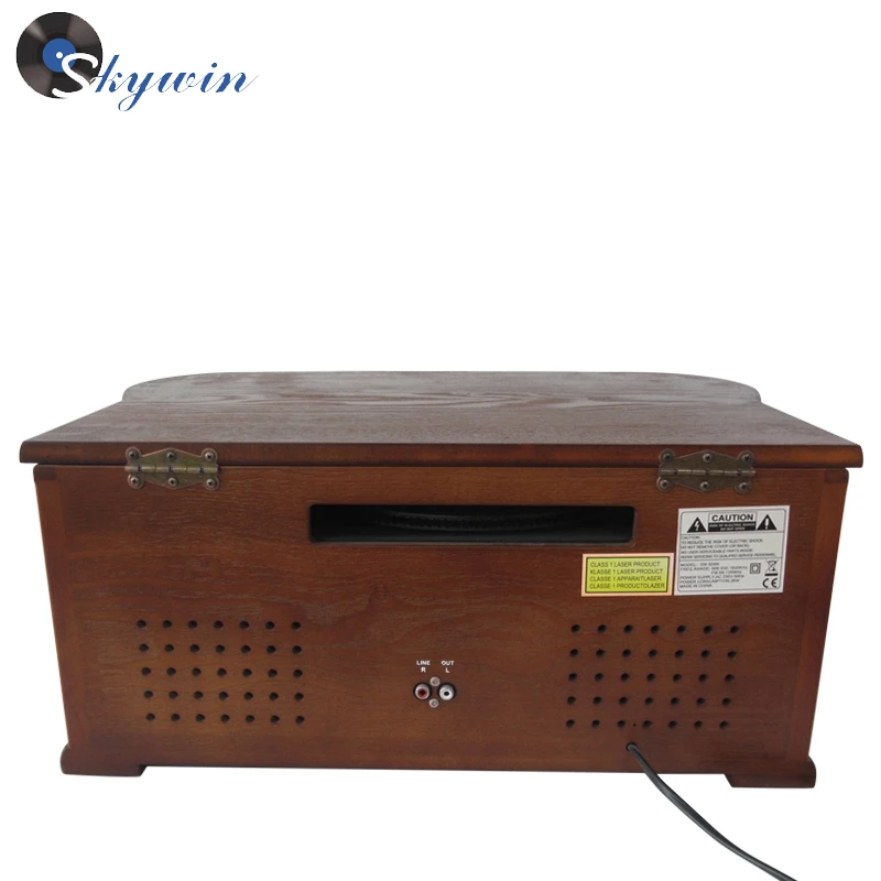 Шэньчжэнь завод Skywin старинные деревянные Gramopone плеер/синий зуб проигрыватели