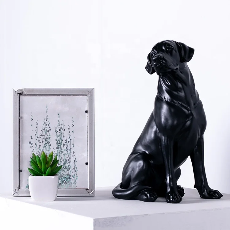 modern western home  wedding decoration ornaments miniature resin dog