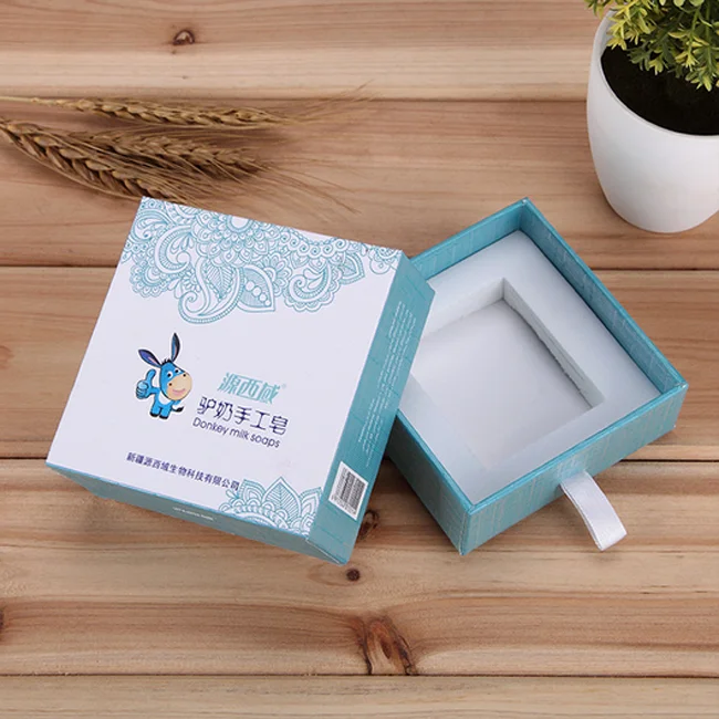 Luxury Cosmetic Packaging Drawer Shape Box for Hand Soap Gift Pack
