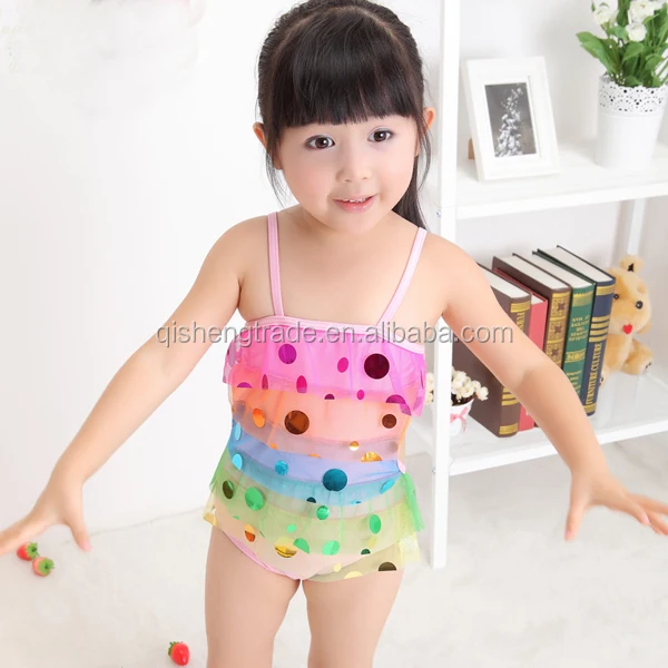 new summer baby princess girls swimwear cute kids lace swimsuit children bikini