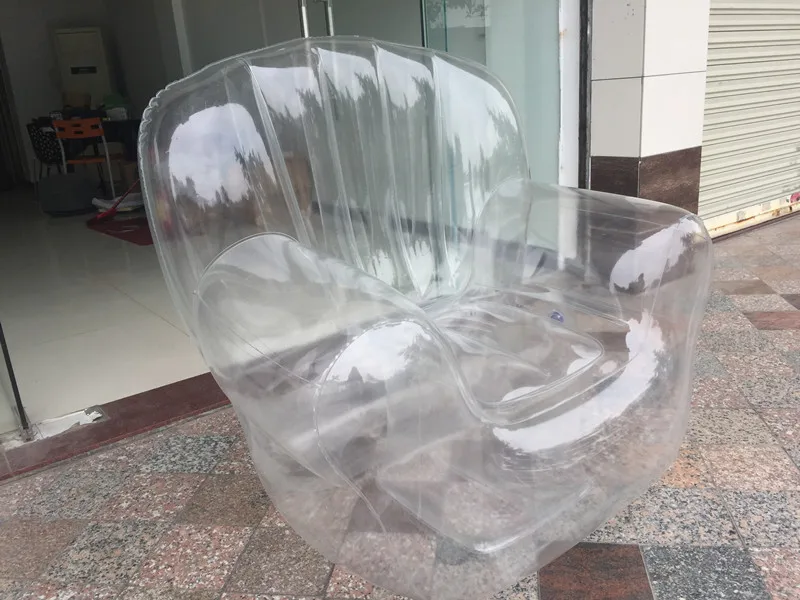 Hot Sale OEM Transparent Inflatable Furniture Waterproof Transparent Fast Air Inflatable Sofa for Adults