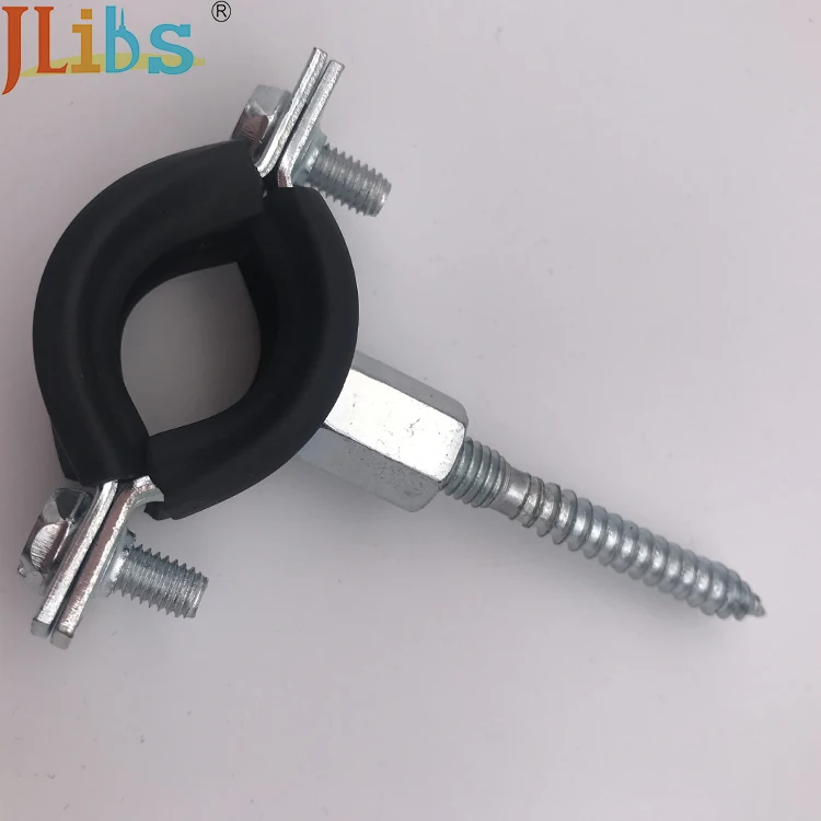 
Welding Type Pipe Clamps Set steel double pipe clamps with rubber 