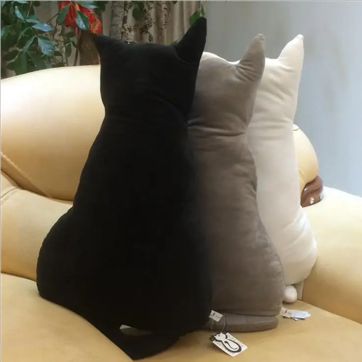 
Cute Back Cat Pillow Seat Sofa Cushion Plush Toys Stuffed Animal Doll Gift 