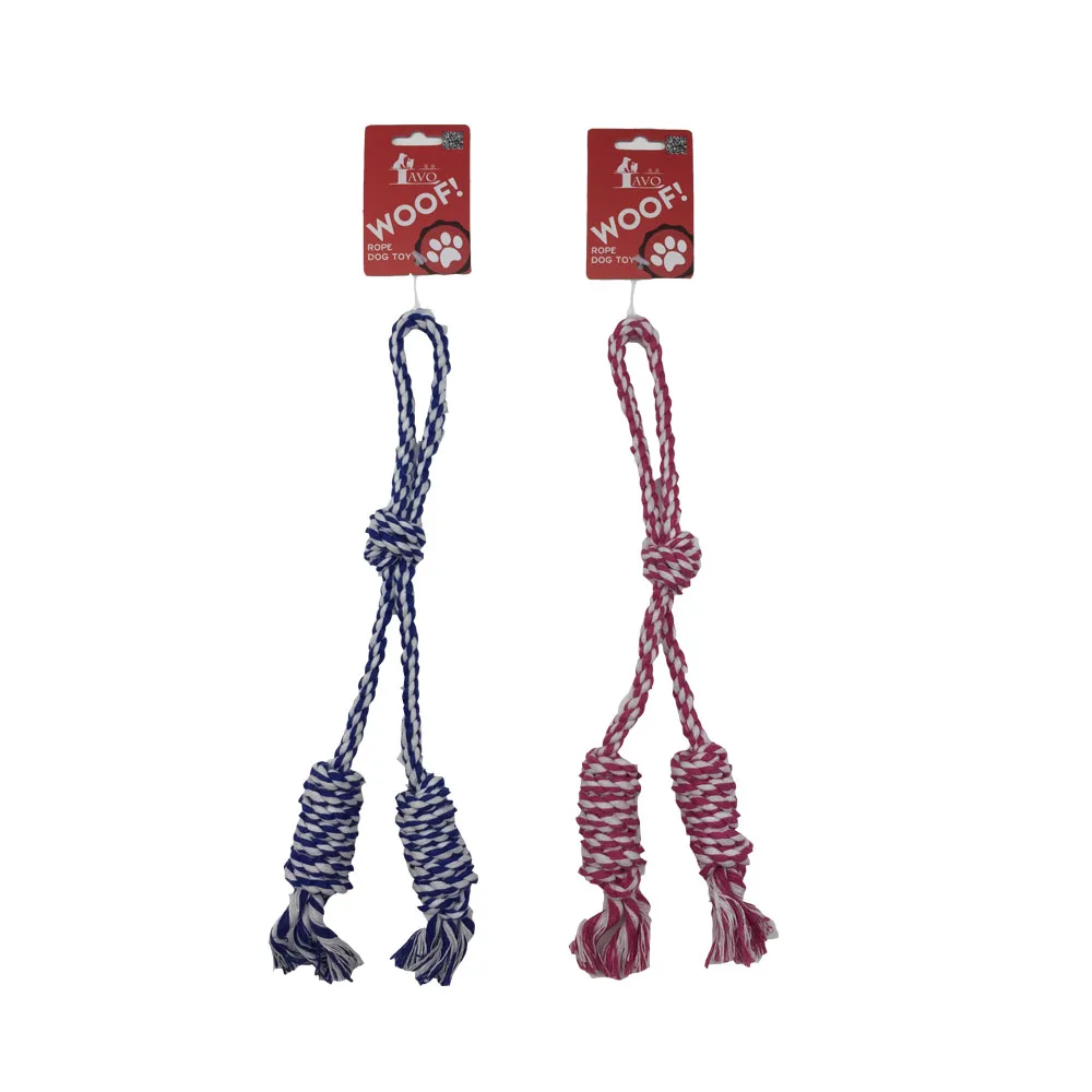 
Hot Selling candy color puppy Dog Pet Chew Toy Gift cotton ropes toys 