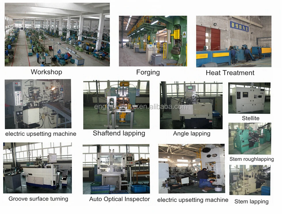 intake & exhaust valve for VOLVO TD61 TD100