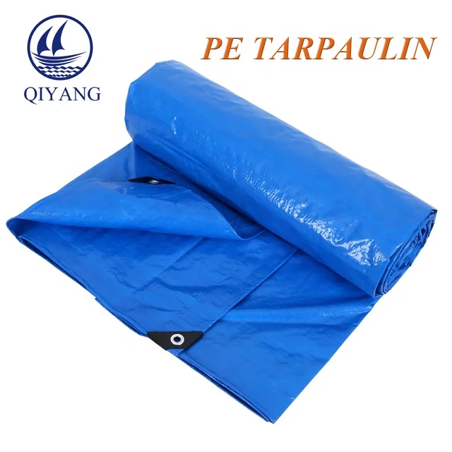 Awnings And Tarpaulins Blue Waterproof Flatbed Tarp
