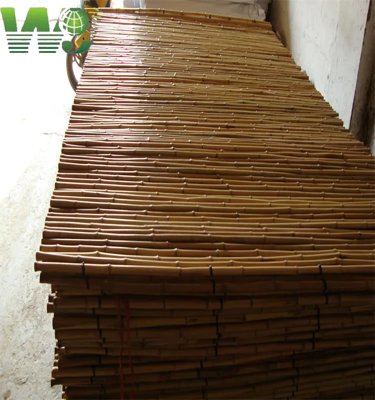 WY T-001 natural black bamboo poles for bamboo fences and bamboo panels