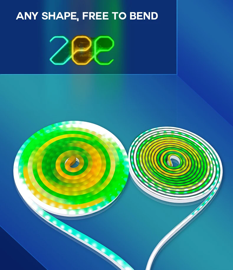 Wholesaler 12v led neon light rgb 60led/m IP68 tapes led flex strip light