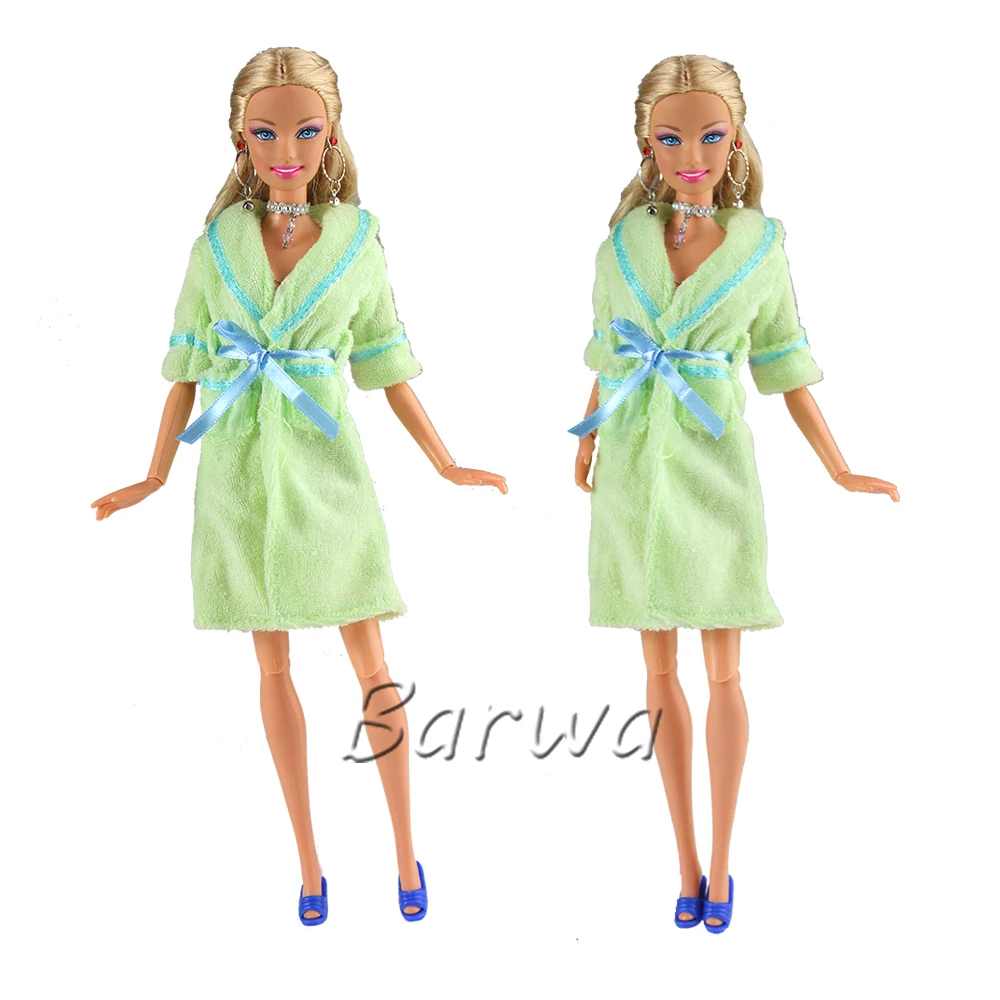 Wholesale Fashion Handmade Doll Accessories Bathrobe Night Clothes For 11.5inch 30cm Girl Doll Toy Game Best Girl Birthday Gift