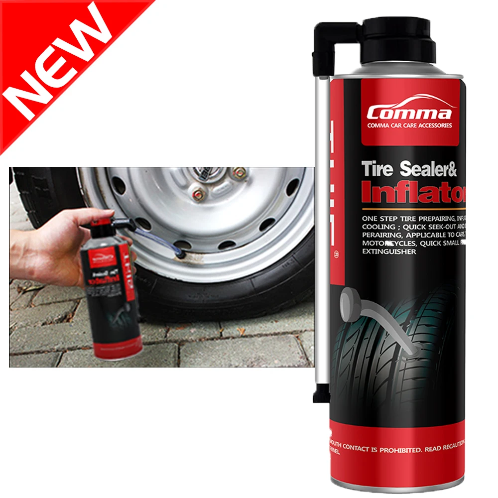 650ml fix jack a flat spray inflator and repair foam temporary tire sealer