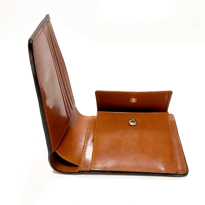 Men wallet coin leather money clip wallet weave wallet