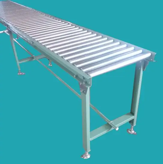 Carbon Steel Roller Conveyor Assembly Line Loading and Unloading