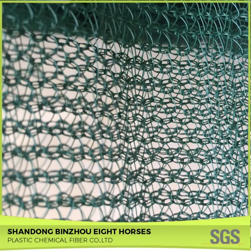 Factory Manufacturer knitting virgin hdpe olive green color harvest collection net