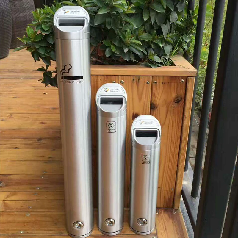 
Best seller outdoor public stand-up ashtray bin/stainless steel ashtray/wall-mounted standing ashtray 