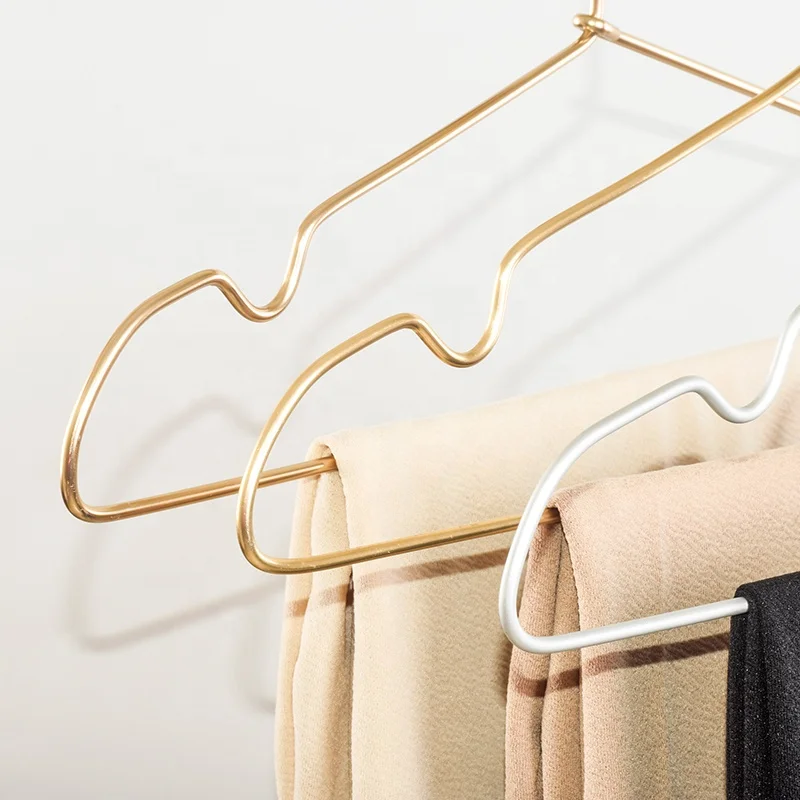 Многоцветная алюминиевая вешалка, Золотая вешалка, Металлическая Вешалка из розового золота, алюминиевая вешалка для хранения