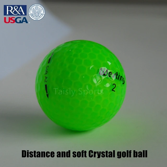 
low price golf ball green color tournament ball 