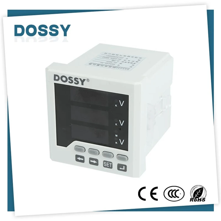 CE Утвержден Панели Установки Трехфазный Ваттметр 220 В Измеритель Мощности