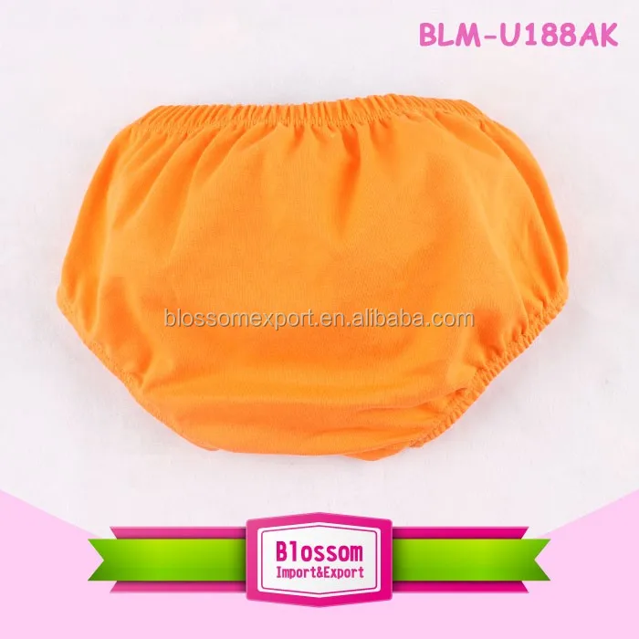 Solid color girls and boys plain cotton baby bloomer wholesale basic diaper cover baby bloomers