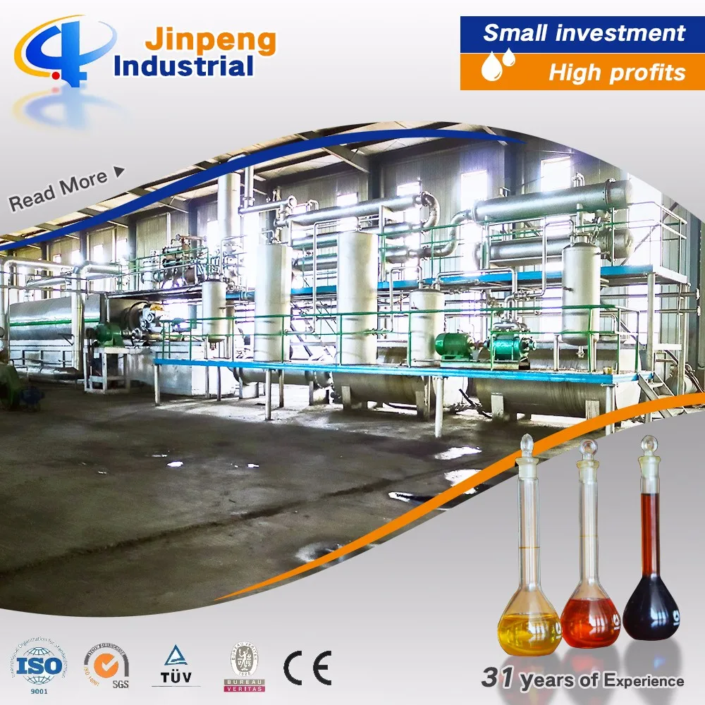 Первоклассная технология 24 часа непрерывной переработки отработанных шин/резины/пластика в установка пиролиза топливного масла