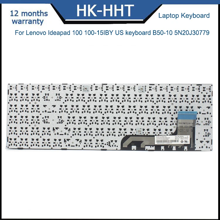 HK-HHT US  keyboard for Lenovo IdeaPad 100 100-15IBY B50-10 5N20J30779 laptop keyboard
