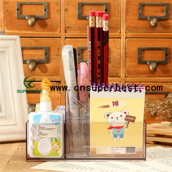 Customized Transparent Acrylic Pen Holder/Clear Acrylic Pencil Holder