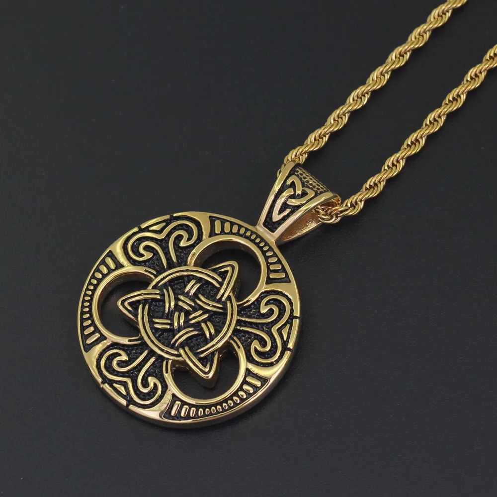 SN141 Stainless Steel Jewelry Style Pendant Necklace Hip Hop Jewelry 24inch Rope chain