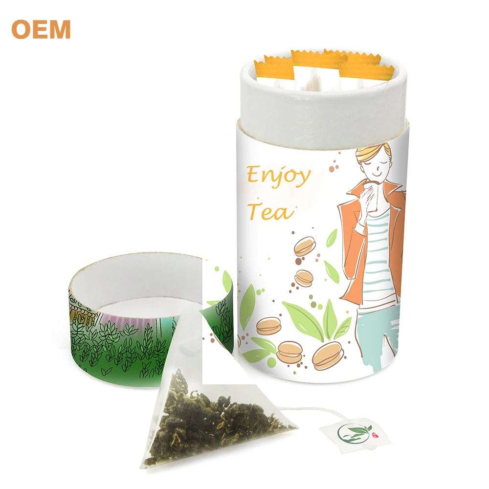 Empty Large Biodegradable Non Woven Tea Bag Cotton Filter Paper Nylon Triangle Pyramid Filter Herbal Tea Envelope Teabag Bags