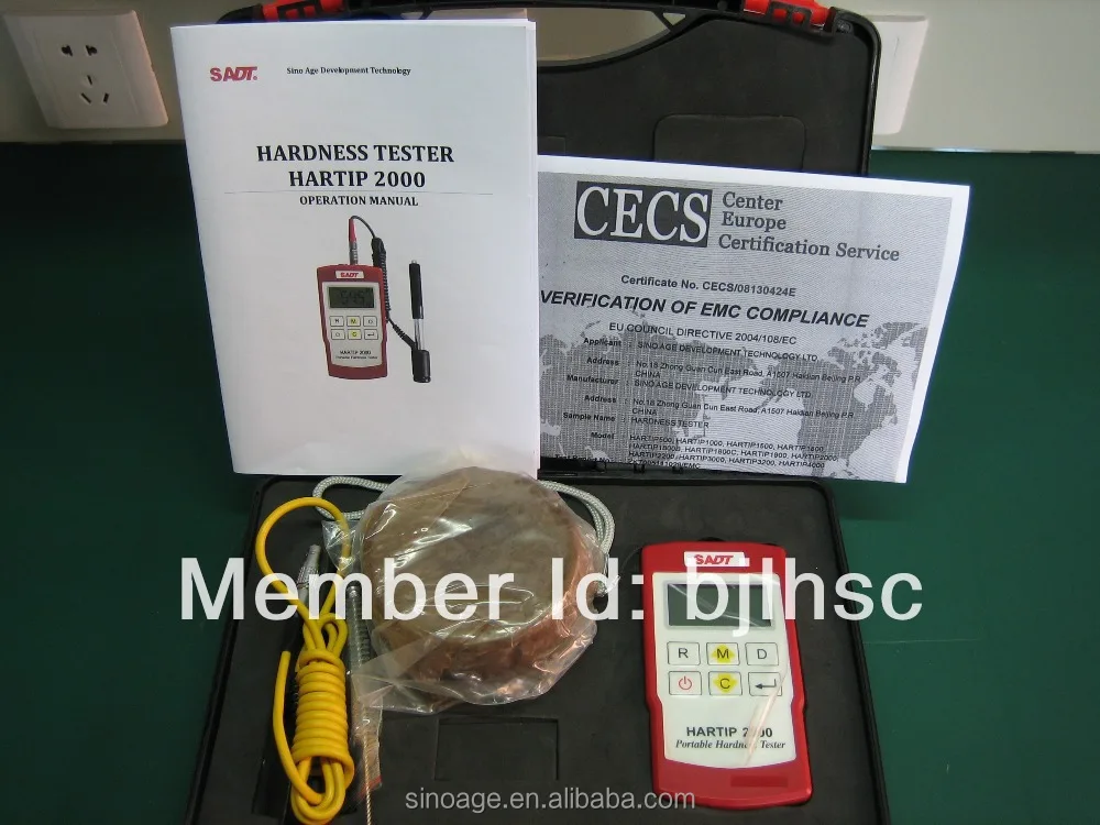 portable hardness tester price HARTIP 2000 D&DL two in one probe with auto impact direction