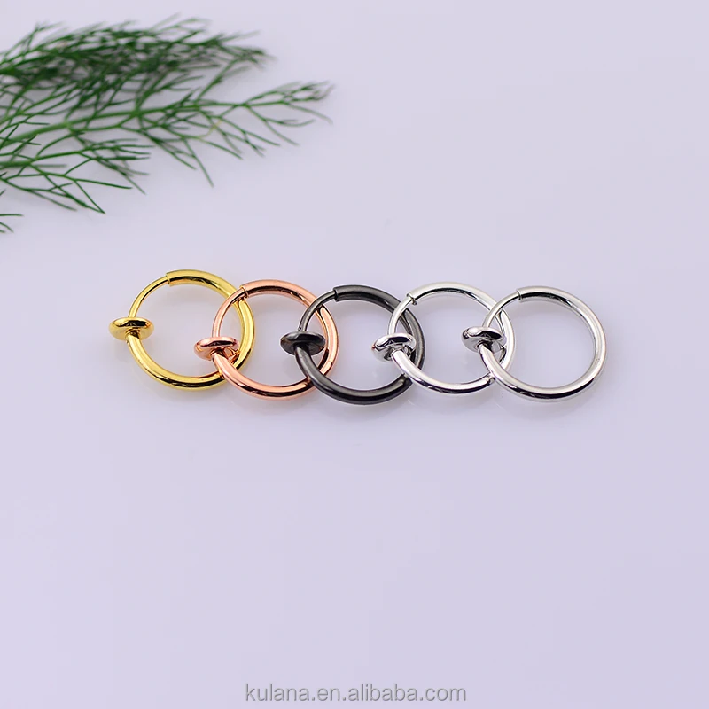 High quality gold hoop earring  no pierced clip   on earrings women jewelry