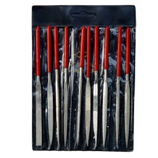 Мини Алмазные игольчатые напильники с титановым покрытием, набор из закаленного сплава, прочная сталь-мини набор игл Gcr15 из высокоуглеродистой стали