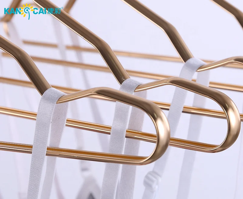 Luxury Logo Stand Gold Alloy Clothing Dress Hanger