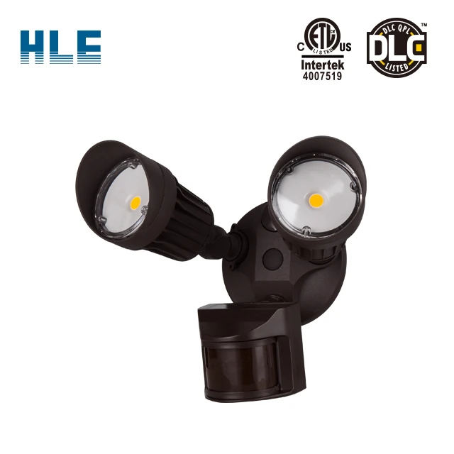 20W Dual-Head Motion Activated LED Outdoor Security Light Photocell Sensor 3 Work Modes 120W Halogen Equivalent 5000K Daylight