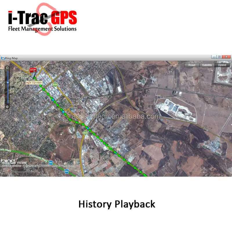 gps tracker platform supports google map