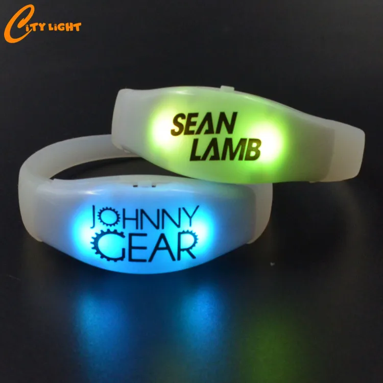 2019 Hot New Products Light Up Novelties Music led flashing bracelet