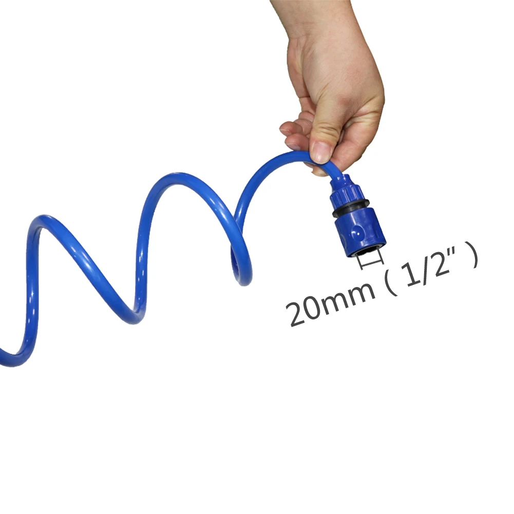 Retractable No Knot Telephone Line Style Garden Watering Irrigation Car Washing Hose With Quick Connector Spring Hose