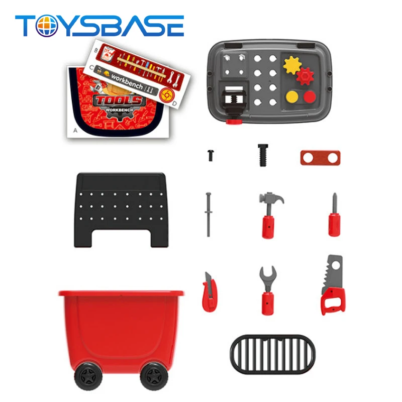 Kids Pretend Play Plastic Mechanical Toy Tool Set