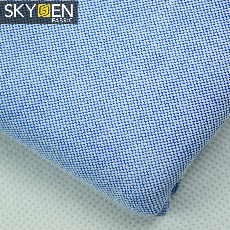 Hot Sale 100% Cotton White Solid Color Yarn Dyed Oxford Shirt Fabric
