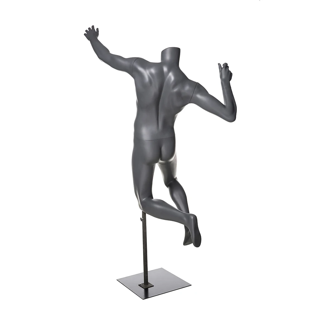 Fiberglass Male Sports Men Mannequin playing badminton movement dummy mannequin NI-21