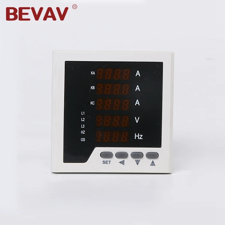 
BEVAV A+Quality multi-functional panel meter three phase voltage and current meter 